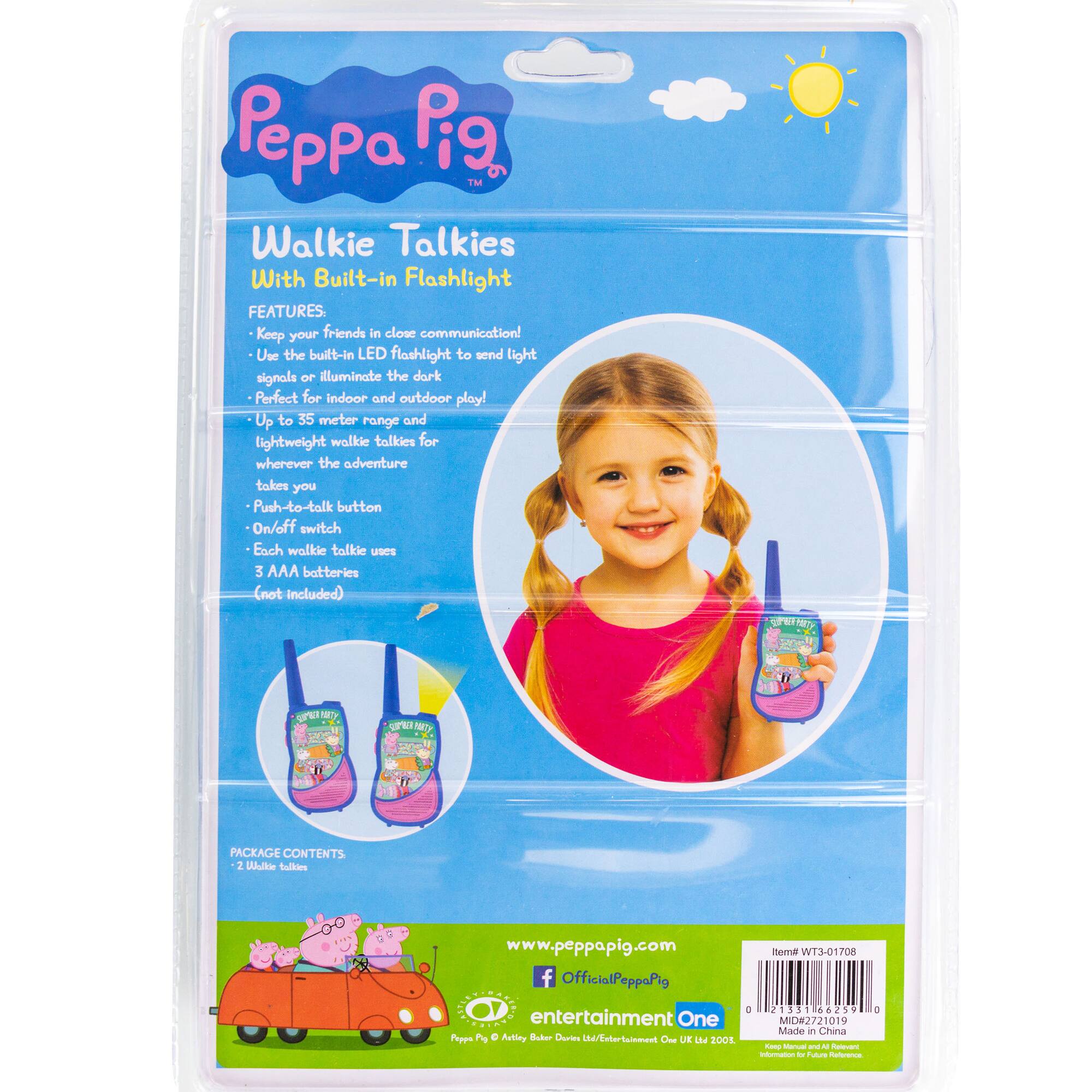Peppa Pig Walkie Talkies with Built-in Flashlight
